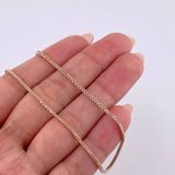 Franco Chain 7.9g / 22 in / 2.28mm Two White Rose Golds 18K