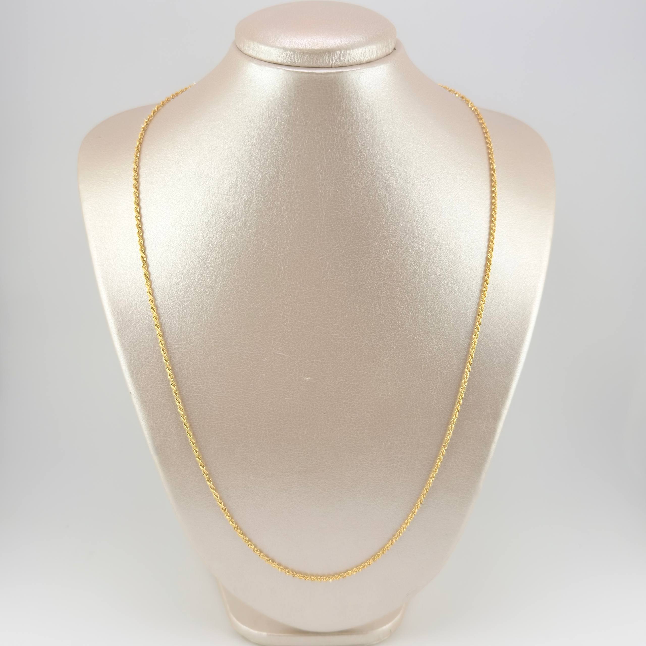 Rope Chain 2.45 g / 23 3/4 in / 1.9 mm Yellow Gold 18K
