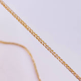 Cadena Franco 2.15 g / 23 3/4 in / 1.2 mm Dos Oros Amarillo Blanco 18K