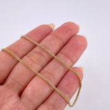 Cadena Franco 2.15 g / 23 3/4 in / 1.2 mm Dos Oros Amarillo Blanco 18K