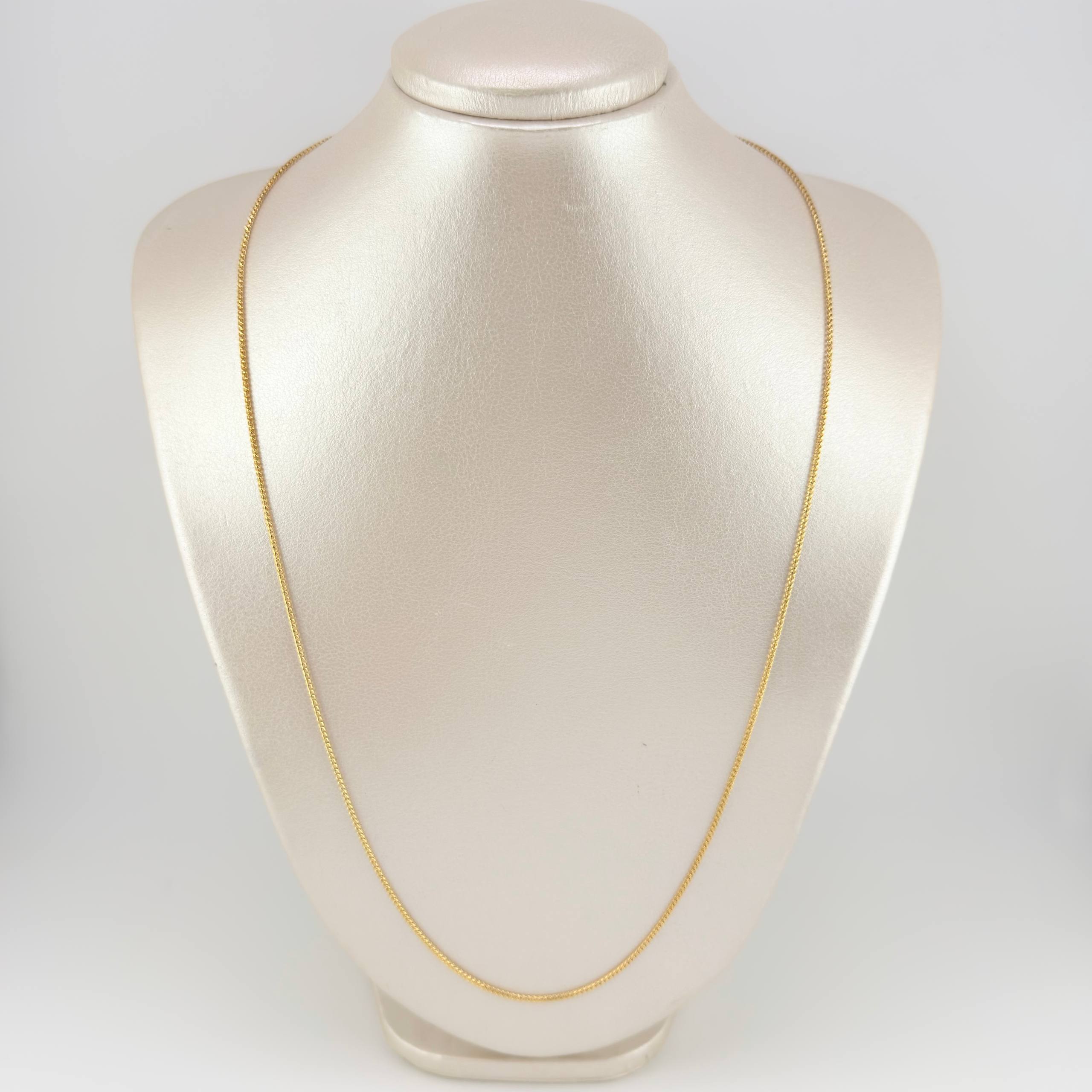 Cadena Franco 6.2 g / 24 in / 1.3 mm Oro Amarillo 18K