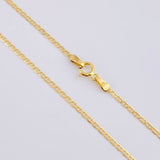 Flat Mariner Chain 1.75 g / 17 3/4 in / 1.4 mm 18K Yellow Gold