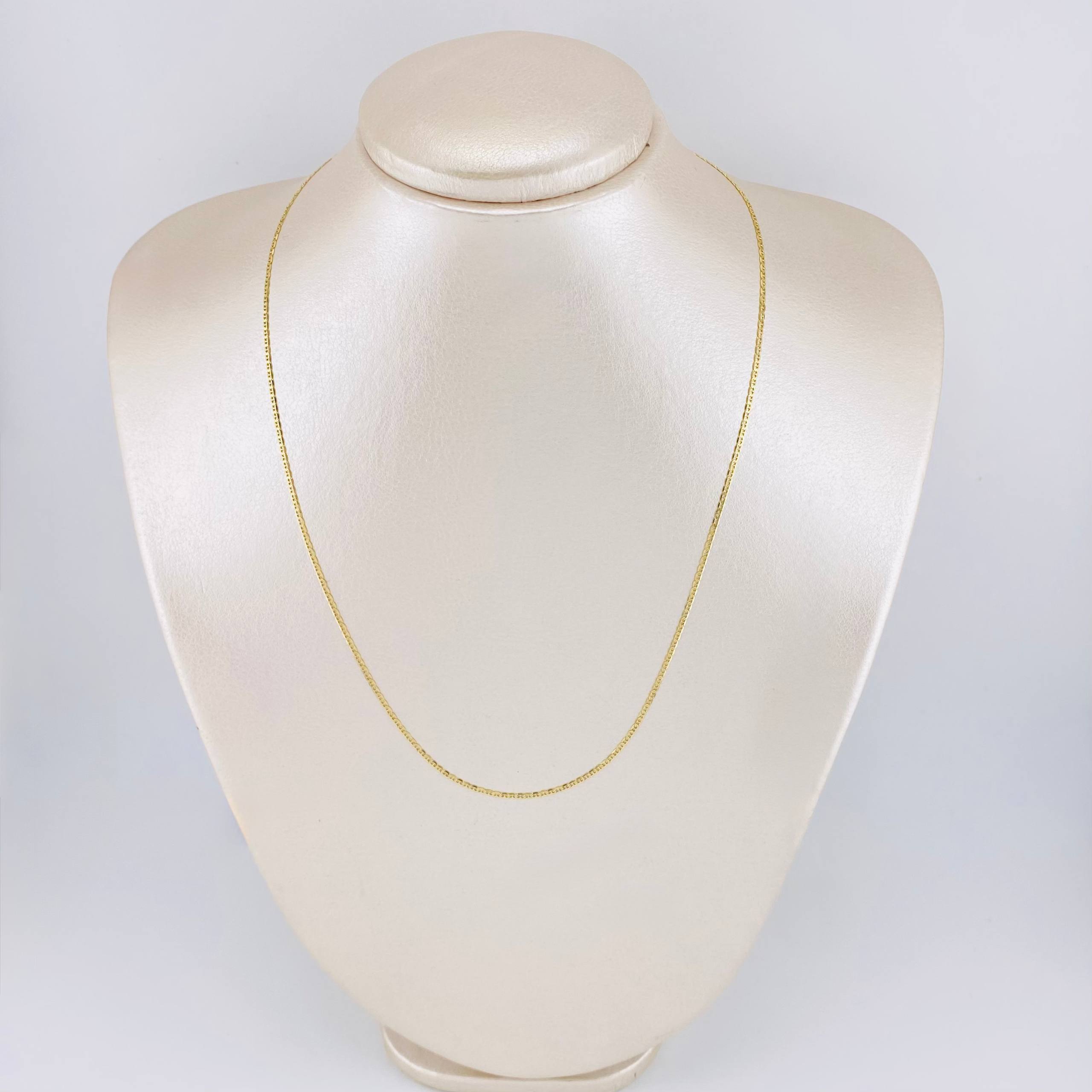 Flat Mariner Chain 1.7 g / 19 3/4 in / 1.6 mm Yellow Gold 18K