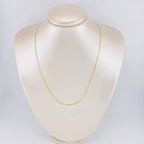 Flat Mariner Chain 1.75 g / 17 3/4 in / 1.4 mm 18K Yellow Gold