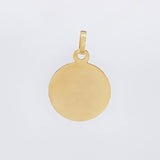 Pendant Circular Plate 0.75 g / 3/4 in Yellow Gold 18K