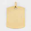 Dije Placa Rectangular Ovalada 1.85 g / 1 in Oro Amarillo 18K