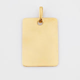 Rectangular Plate Pendant 1.2 g / 1 in 18K Yellow Gold