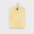 Rectangular Pendant Plate 1.1 g / 1 in Yellow Gold 18K