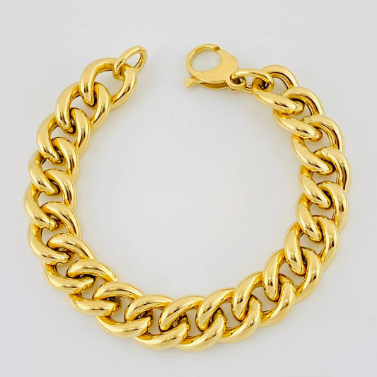 Pulso Cubano 18.85 g / 8 in / 12.4 mm Oro Amarillo 18K