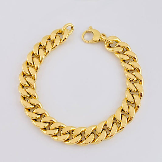 Pulso Cubano 13.1 g / 8 in / 10.8 mm Oro Amarillo 18K