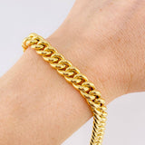 Pulso Cubano 10 g / 8 in / 8.4 mm Oro Amarillo 18K