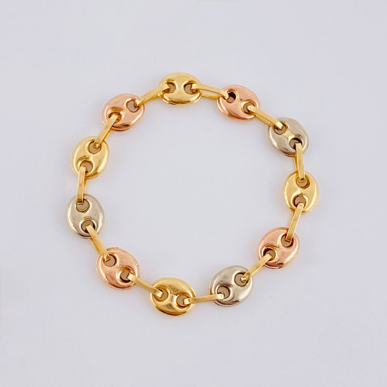Ring Gc 1 g / T16 - 15 3/4 Three Golds 18K