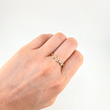 Ring Gc 1 g / T16 - 15 3/4 Three Golds 18K