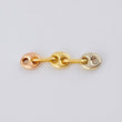 Charm Retazo Gc 0.15 g / 3/4 in Three Golds 18K