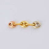 Charm Retazo Gc 0.15 g / 3/4 in Three Golds 18K