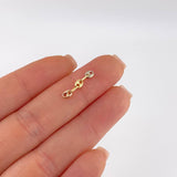 Charm Retazo Gc 0.15 g / 3/4 in Three Golds 18K