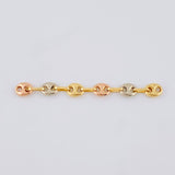 Charm Retazo Gc 0.5 g / 1 3/4 in Three Golds 18K