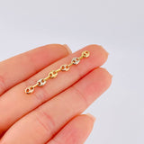 Charm Retazo Gc 0.5 g / 1 3/4 in Three Golds 18K