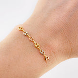 Charm Retazo Gc 0.5 g / 1 3/4 in Three Golds 18K