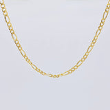 Cadena Figaro 2.2g / 45cm / 2.6mm Oro Amarillo 18K
