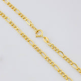 Cadena Figaro 2.2g / 45cm / 2.6mm Oro Amarillo 18K