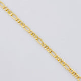 Cadena Figaro 2.2g / 45cm / 2.6mm Oro Amarillo 18K