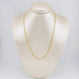 Cadena Figaro 2.2g / 45cm / 2.6mm Oro Amarillo 18K