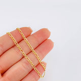Cadena Figaro 2.2g / 45cm / 2.6mm Oro Amarillo 18K