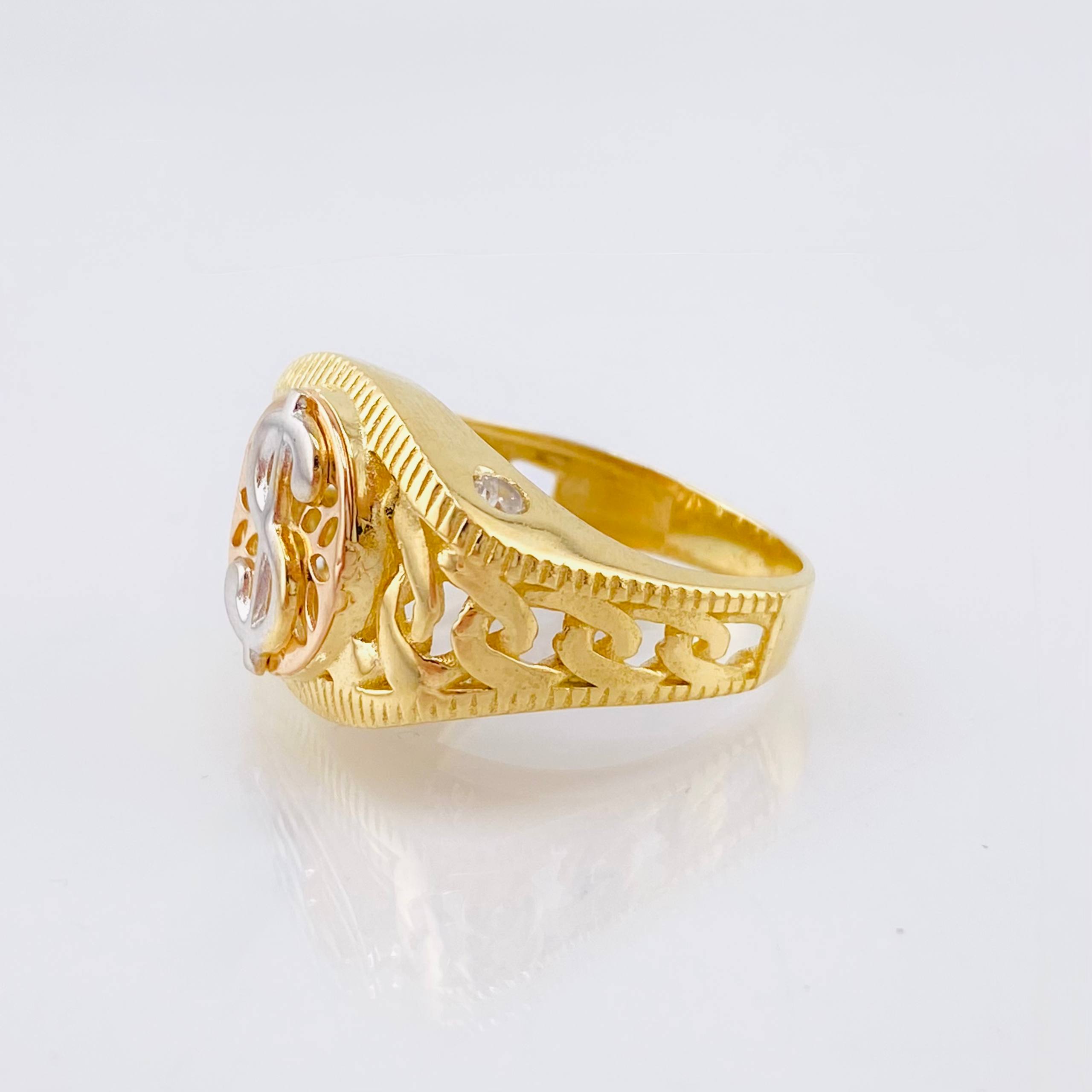 Anillo Dólar Cubano 7.75gr / T10 1/4 / Tres Oros 18K ©