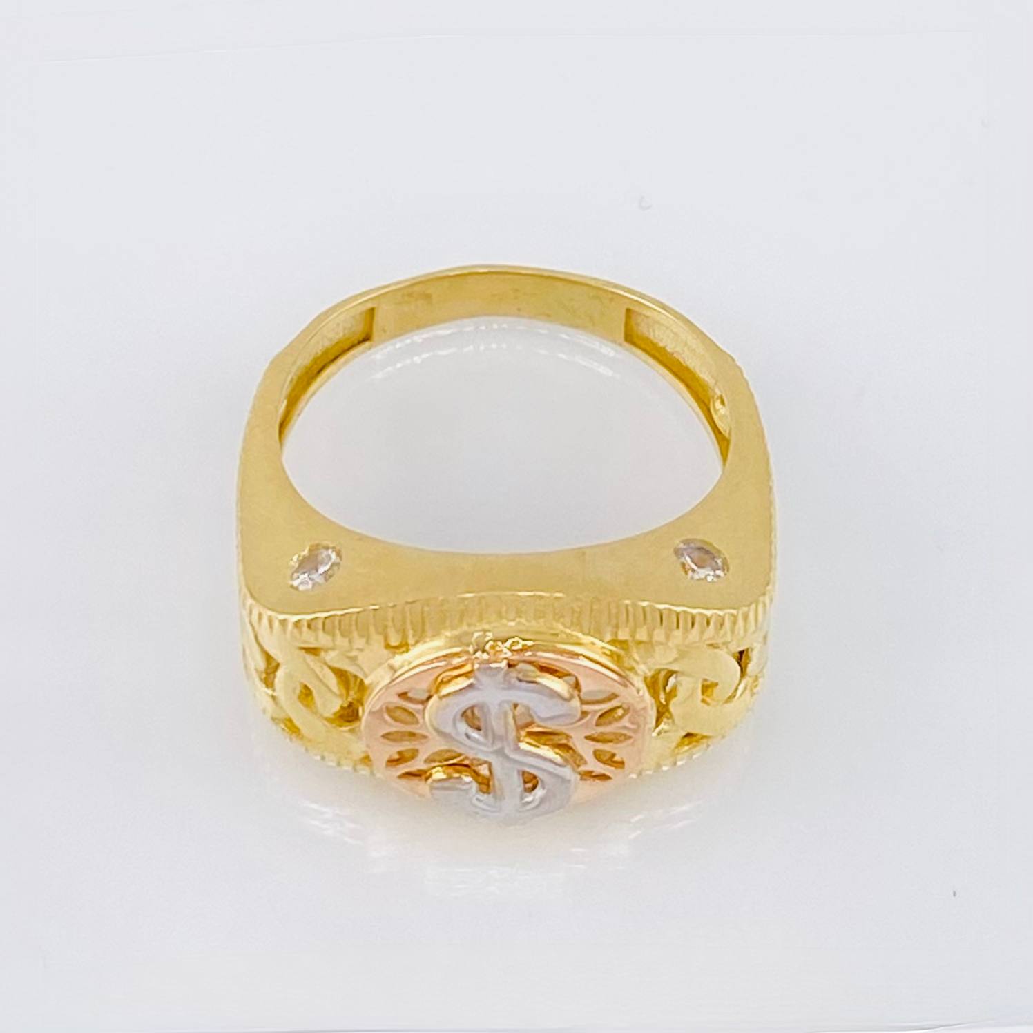 Anillo Dólar Cubano 7.75gr / T10 1/4 / Tres Oros 18K ©