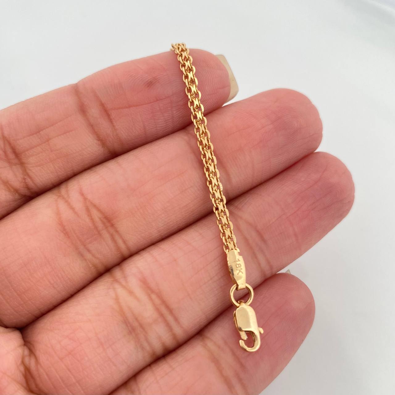 Bismark Bracelet 2.6gr / 7 1/4 in / 2mm Yellow Gold Nac.Esp. 18K %