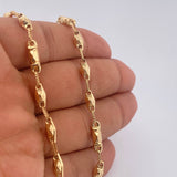 Rustic Pyramid Chain 11.35gr / 24.0in / 18K Gold $