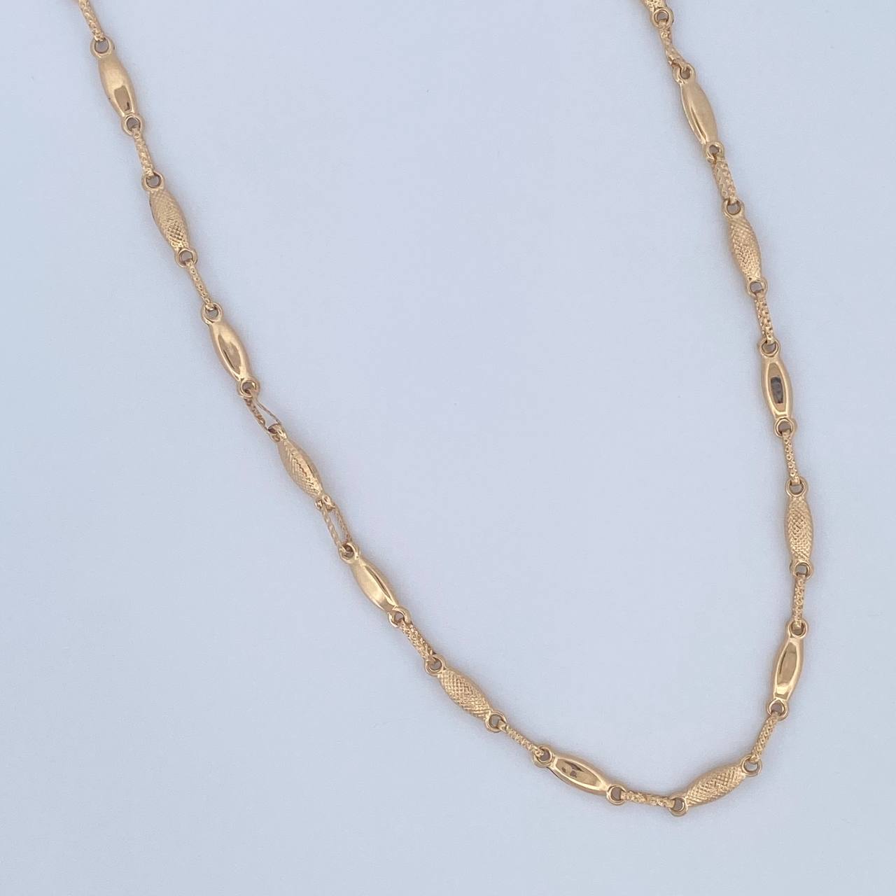 Rustic Bud Chain 8.65gr / 23.8in / 18K Gold $
