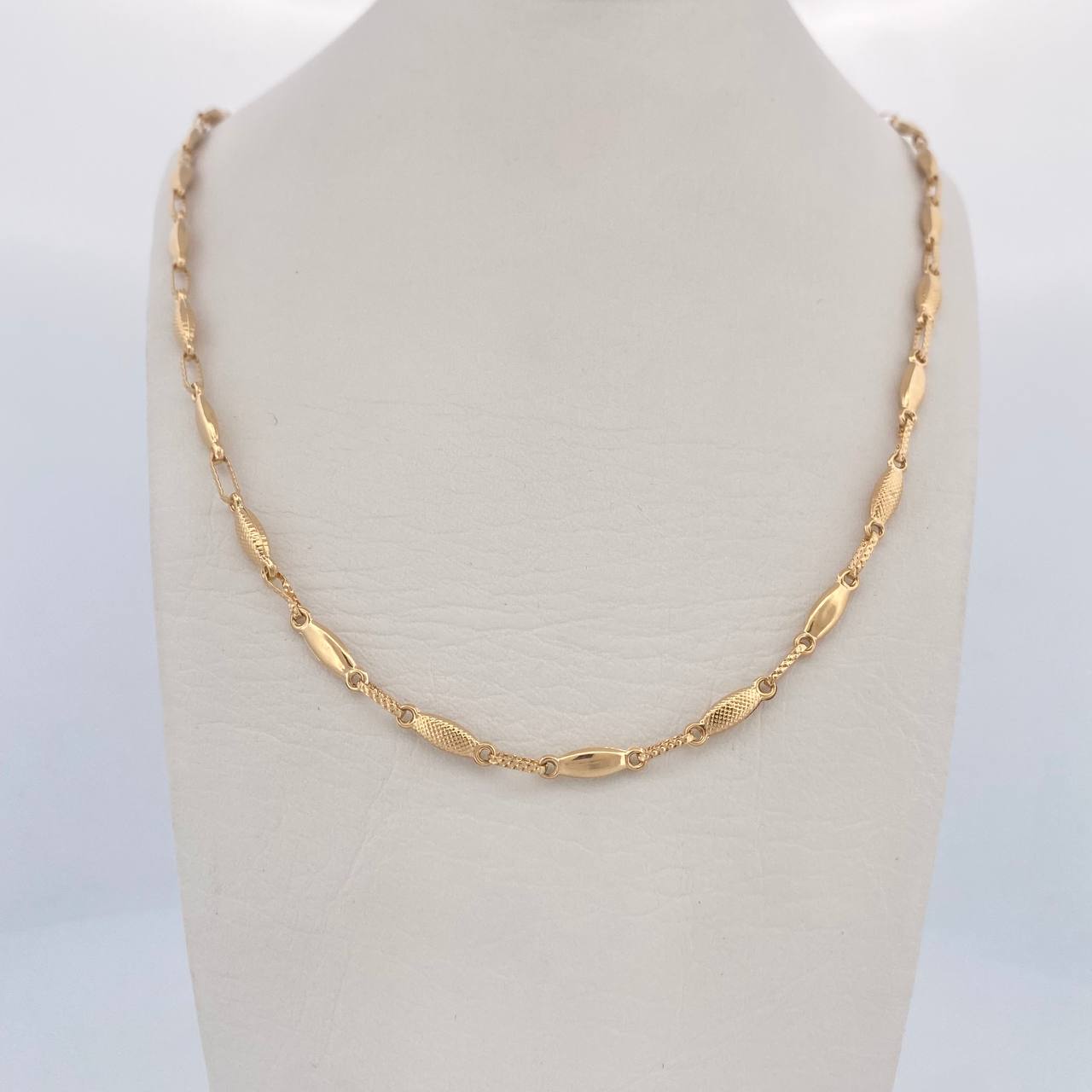 Rustic Bud Chain 8.65gr / 23.8in / 18K Gold $