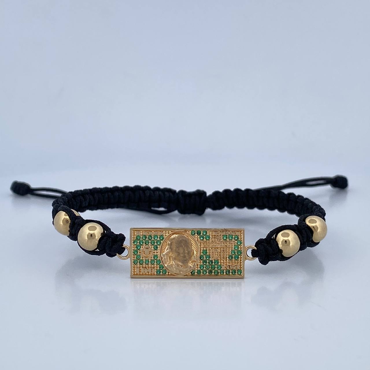 Black Dollar Bill Bracelet 4.2gr / 18K Gold $