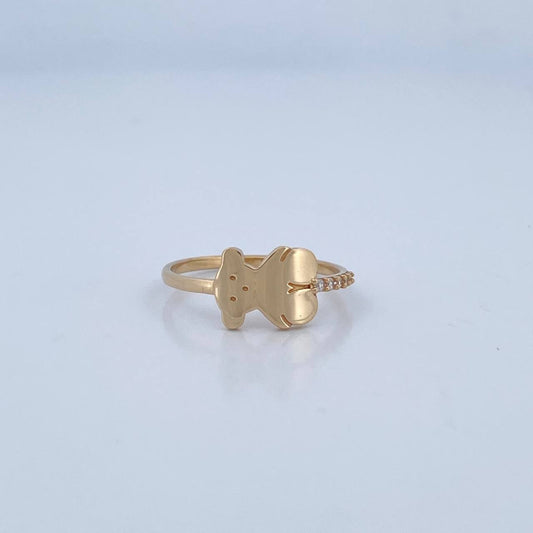 Anillo Oso 1.5gr / T6 / Oro 18K &