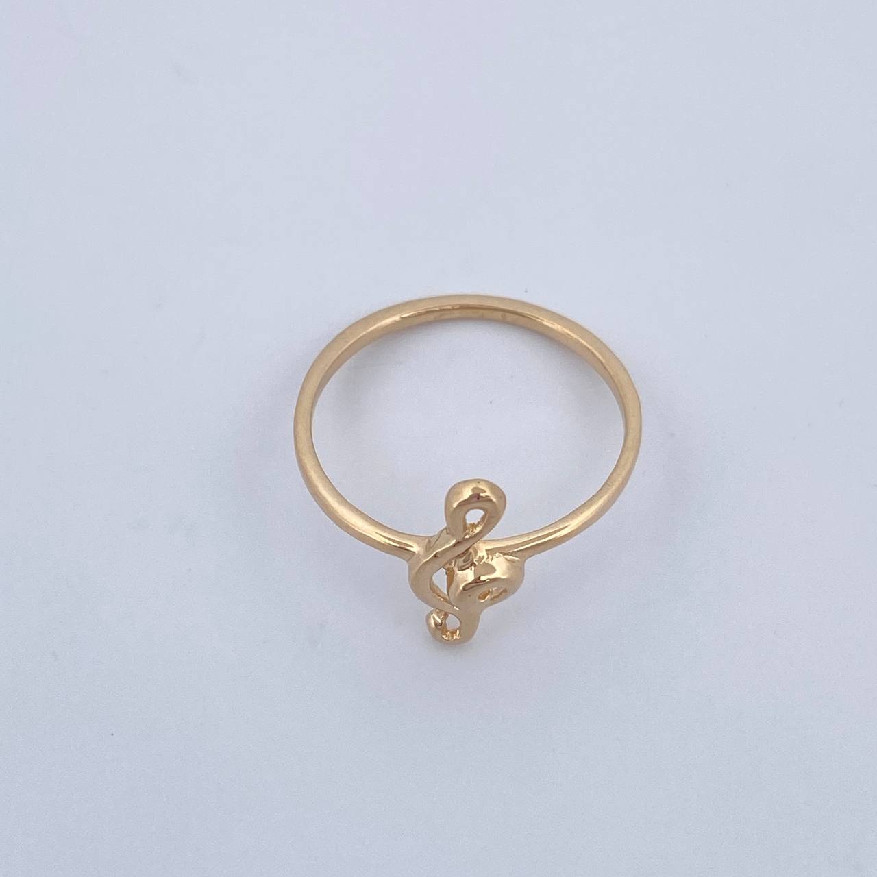 Musical Note Ring 1.45gr / Size 6 1/4 / 18K Gold &