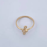 Musical Note Ring 1.45gr / Size 6 1/4 / 18K Gold &