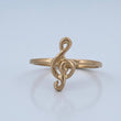 Musical Note Ring 1.45gr / Size 6 1/4 / 18K Gold &