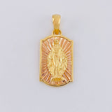 Pendant Virgin of the Miraculous 5.25g / 1 1/4 in Two-Tone Yellow Rose Gold 18K