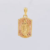 Pendant Virgin of the Miraculous 5.25g / 1 1/4 in Two-Tone Yellow Rose Gold 18K