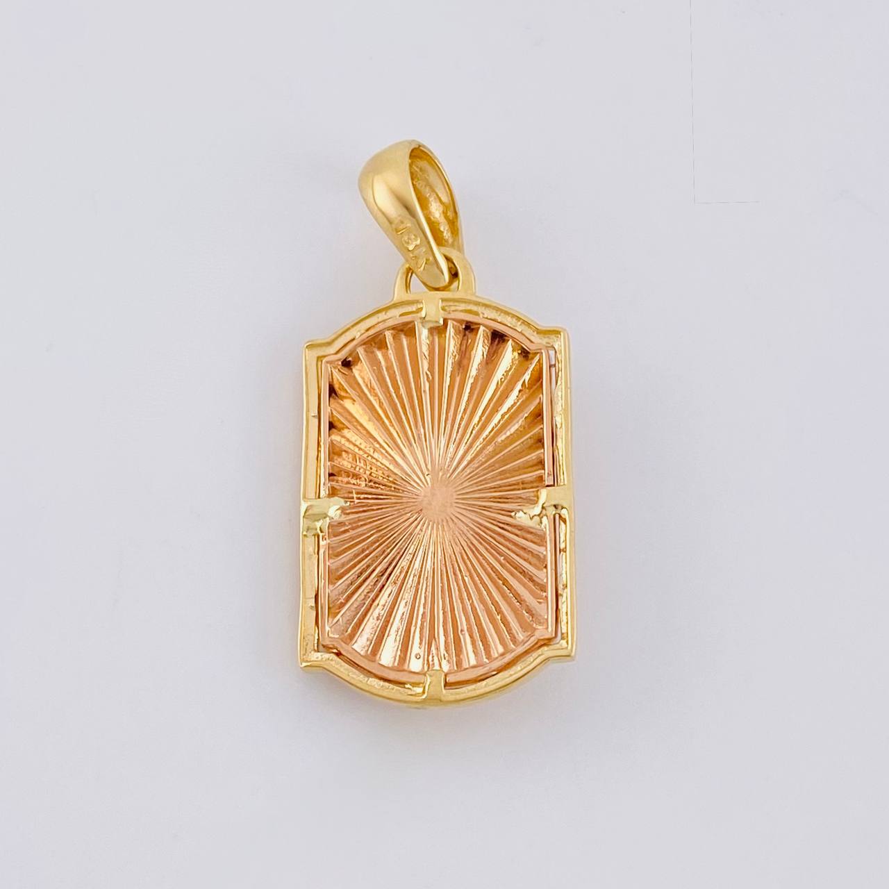 Pendant Virgin of the Miraculous 5.25g / 1 1/4 in Two-Tone Yellow Rose Gold 18K