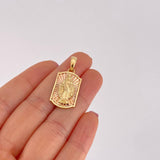 Pendant Virgin of the Miraculous 5.25g / 1 1/4 in Two-Tone Yellow Rose Gold 18K