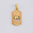 Dije Placa Virgen Guadalupe 6.3g / 1 1/4 in Tres Oros 18K