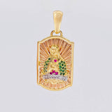 Dije Placa Virgen Guadalupe 6.3g / 1 1/4 in Tres Oros 18K