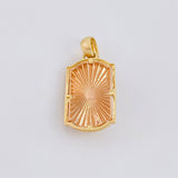 Dije Placa Virgen Guadalupe 6.3g / 1 1/4 in Tres Oros 18K