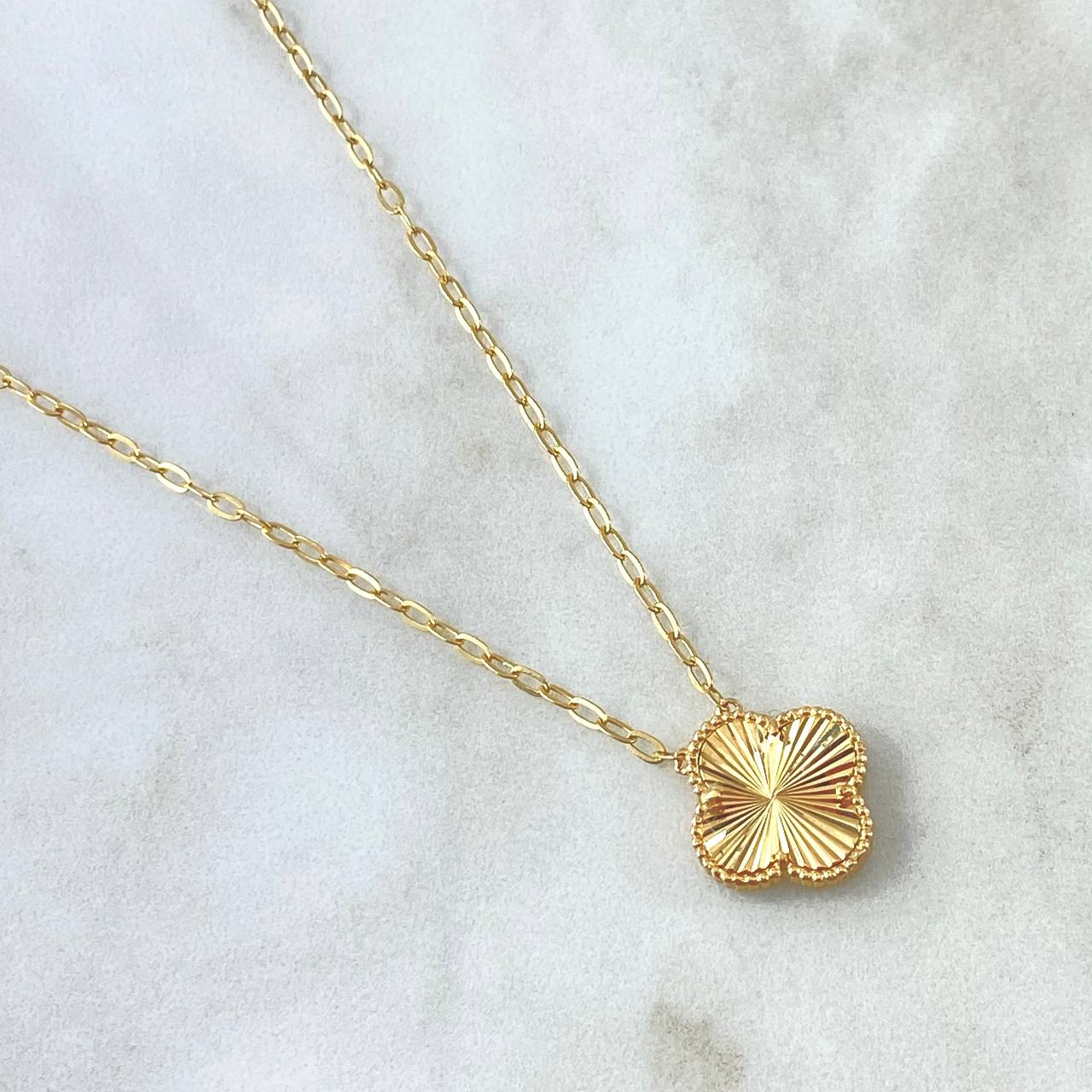 Classic Link Chain Treból VCyA 4.35gr / 45cm / 1.8mm Diamond Cut Dotted 18K Yellow Gold ©