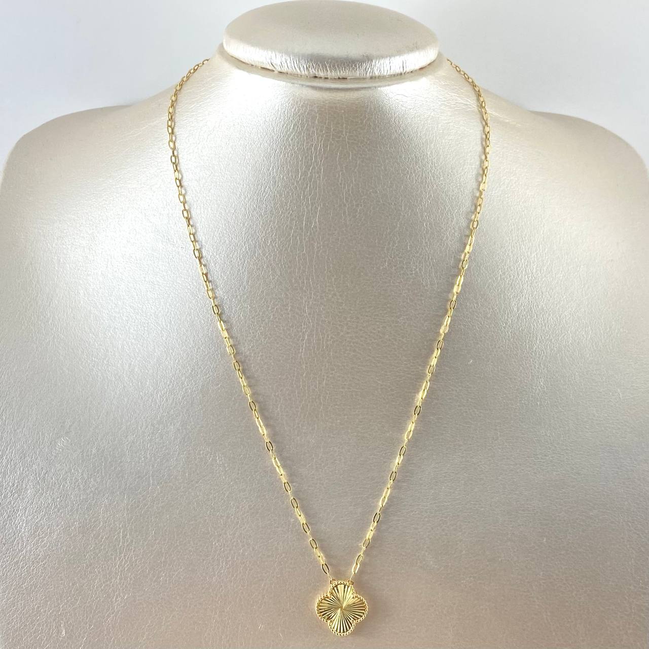 Classic Link Chain Treból VCyA 4.35gr / 45cm / 1.8mm Diamond Cut Dotted 18K Yellow Gold ©