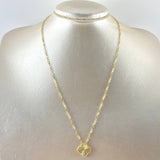 Classic Link Chain Treból VCyA 4.35gr / 45cm / 1.8mm Diamond Cut Dotted 18K Yellow Gold ©