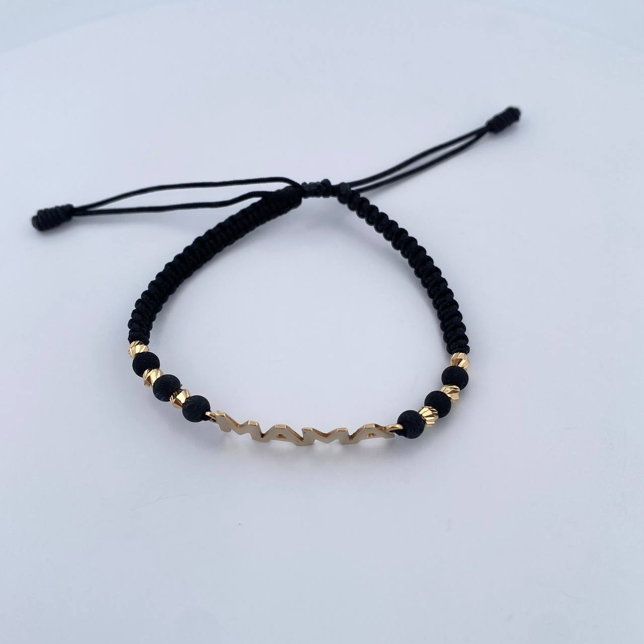 Black Mom Bracelet 1.5gr / 18K Gold $